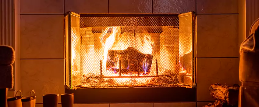 Mendota Hearth Landscape Fireplace Installation in Woodstock, Georgia