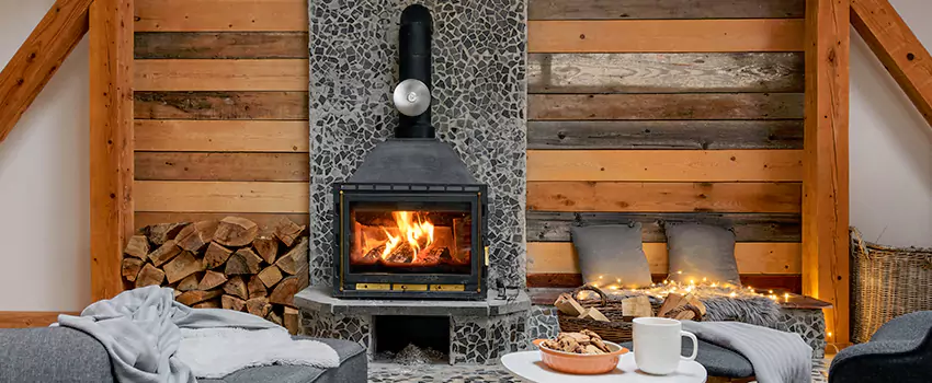 Thelin Hearth Products Direct Vent Gas Stove Fireplace Inspection in Woodstock, Georgia